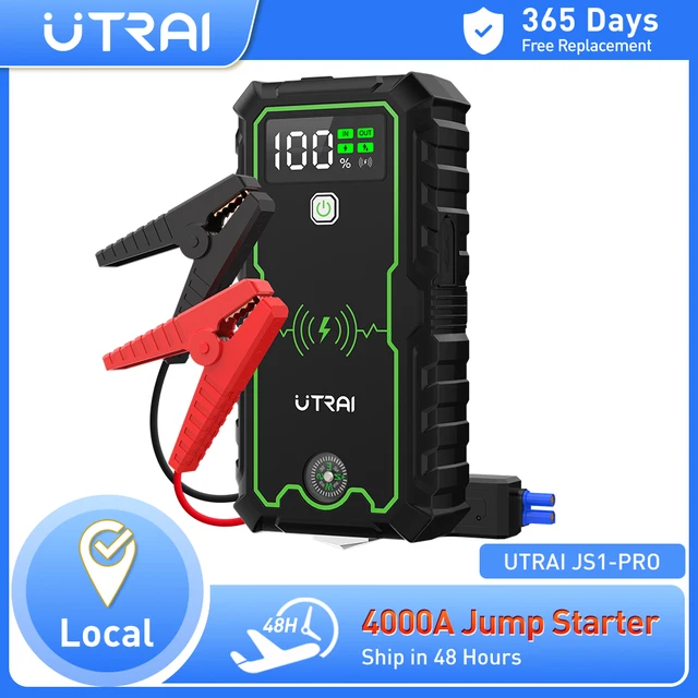UTRAI Power Bank 4000A urządzenie do awaryjnego uruchamiania przenośna ładowarka Starter skoku samochodowego 12V Auto urządzenie zapłonowe awaryjne akumulator samochodowy Starter