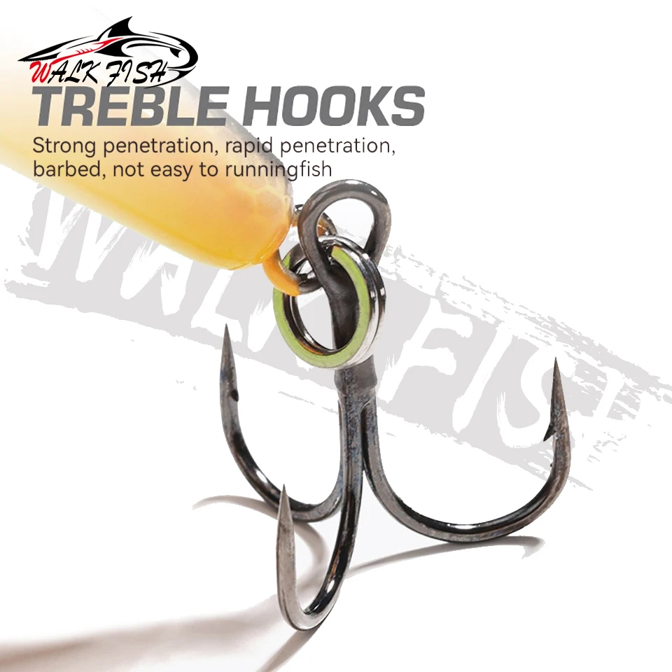 WALK FISH Floating Minnow Fishing Lure 120mm 17g Pike 3 hooks Hard Bait Crank Bait Wobbler Jerkbait Tackle Artificial Hard Lure