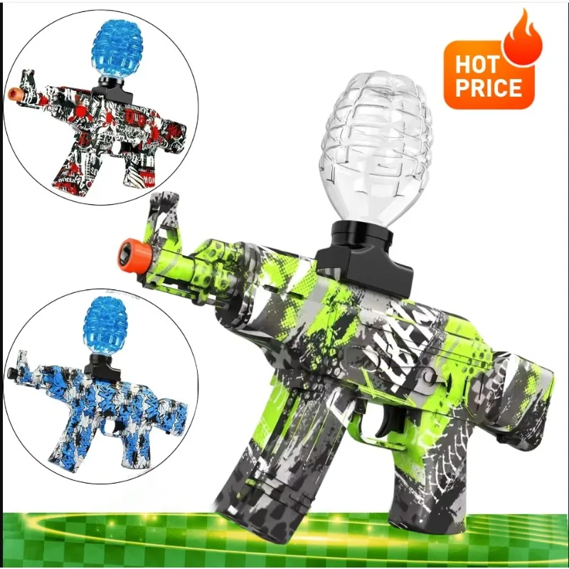 Electric gel gun kids toys, water balloons, airbrush guns, CS combat, outdoor games, Airsoft fake gun toys, AK-47