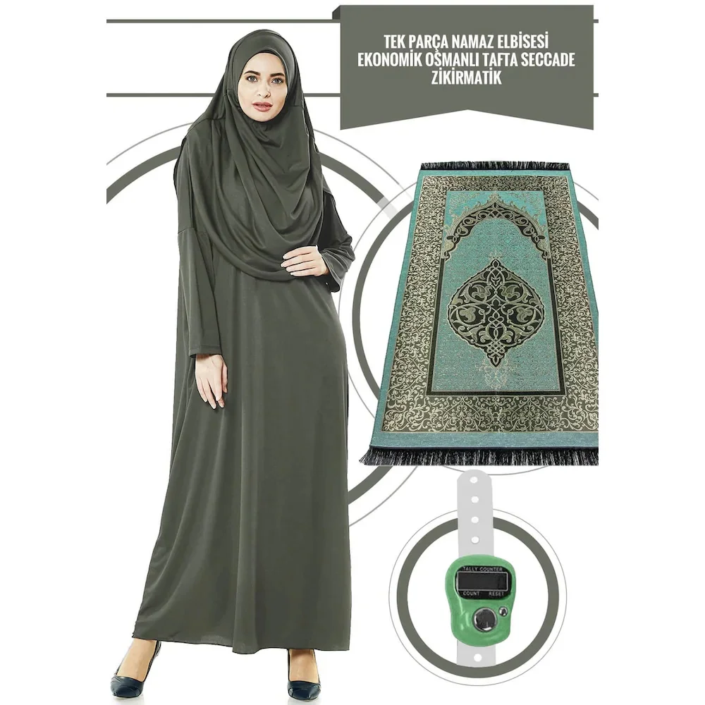 Eid Hooded Muslim Women Hijab Dress Prayer Rug Garment Jilbab Abaya Long Khimar Ottoman Ramadan Islamic Clothes Dhikrmatic