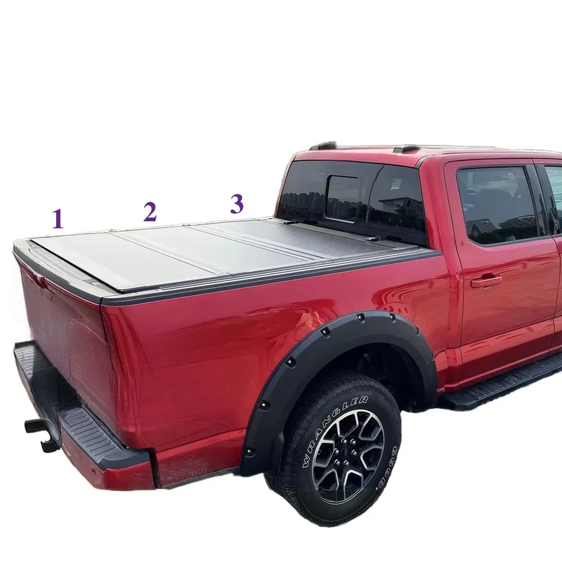 

Factory Custom Hard Folding Retractable Tonneau Truck Bed Cover Compatible with Waterproof Pickup Cover