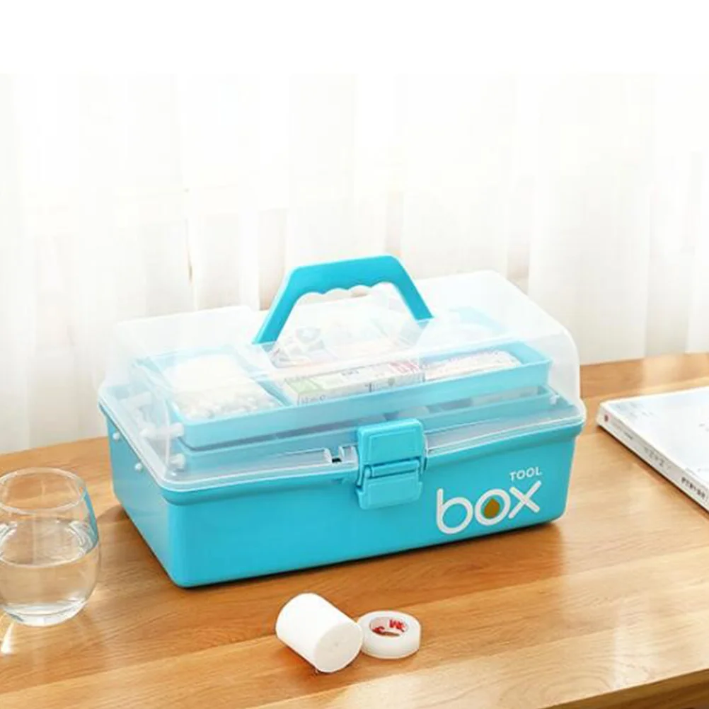 حقيبة طوارئ لتخزين الأدوية المحمولة متعددة الطبقات من Sky- Box مقاس S للمنزل والمكتب والسفر في الهواء الطلق #2