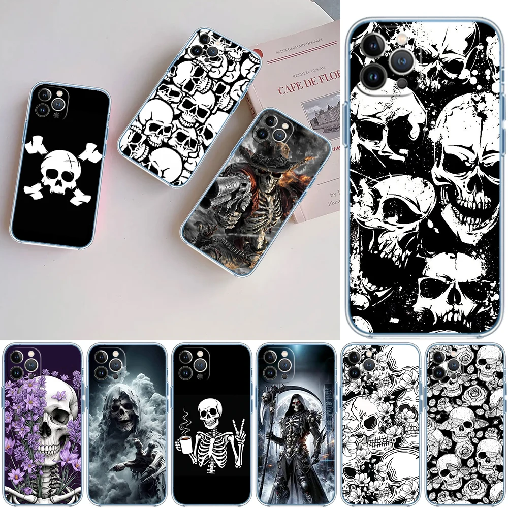VY83 Skeleton Skull Phone Case for Motorola Moto G10 G20 G30 G31 G32 G34 G35 G41 G42 G50 G51 G52 G55 G60 G60S G62 G71 G72 G75 view 3