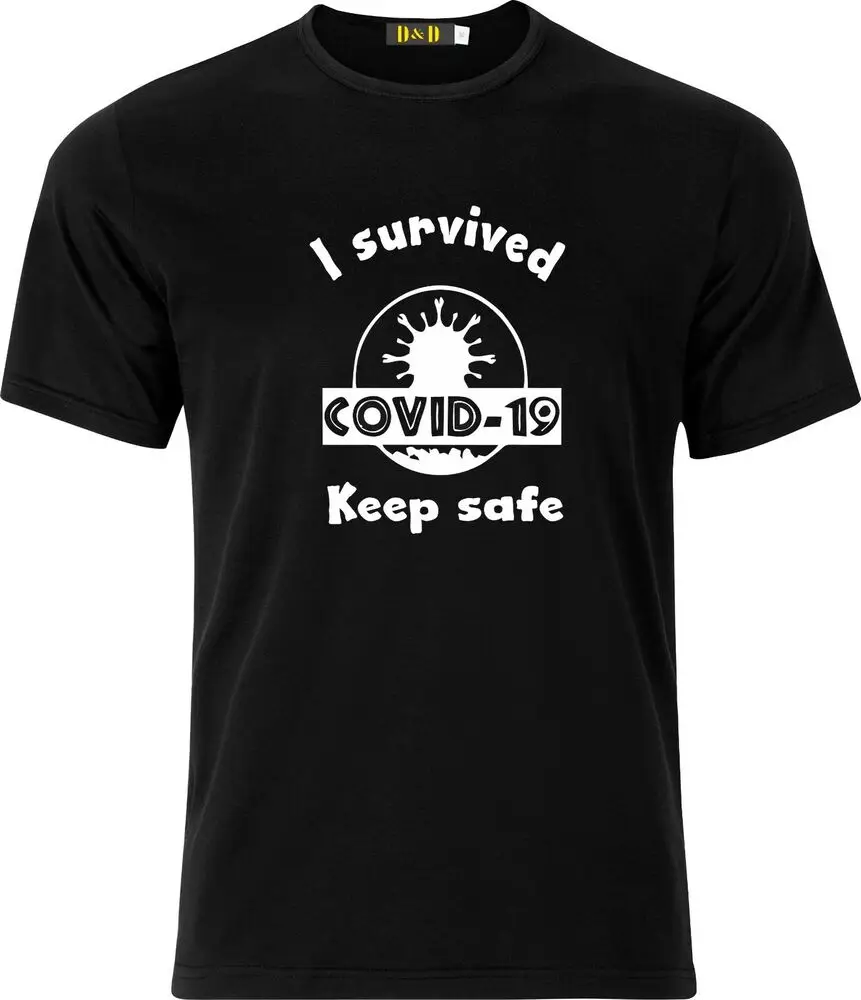 I Survived the  Keep Safe cotton t shirt  Cotton Luxury brand vintage oversized