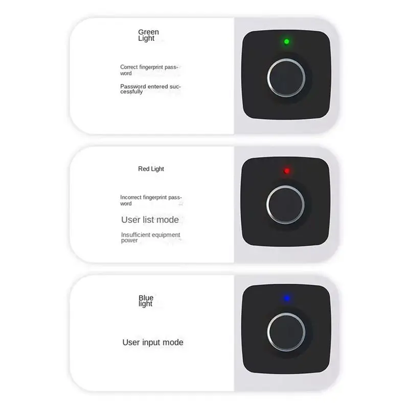 AT05-Biometric Fingerprint Lock Black Keyless Cabinet Lock Smart Drawer Locks Door Lock Long Standby Time
