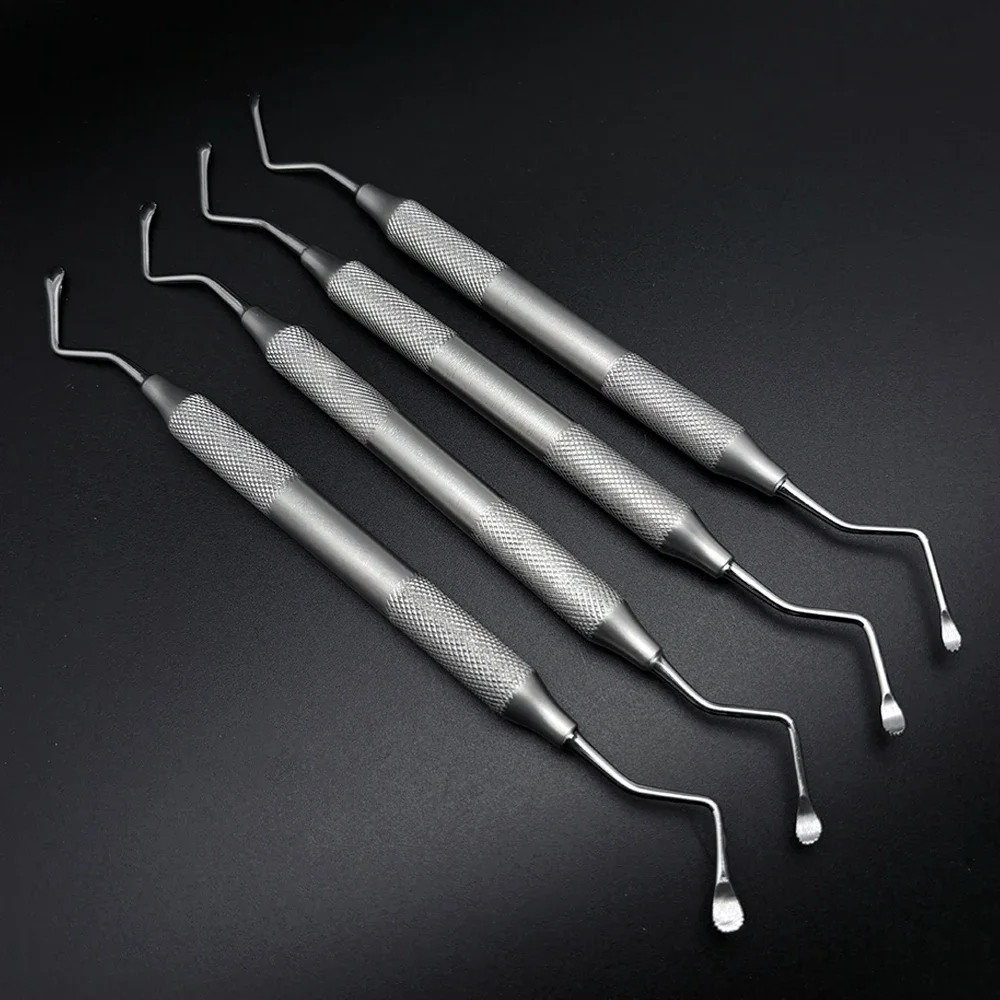 Double Ended Dental Excavator Spoon Curette Scaler Gracey with Jagged Tips for Restorative Dentistry view 4