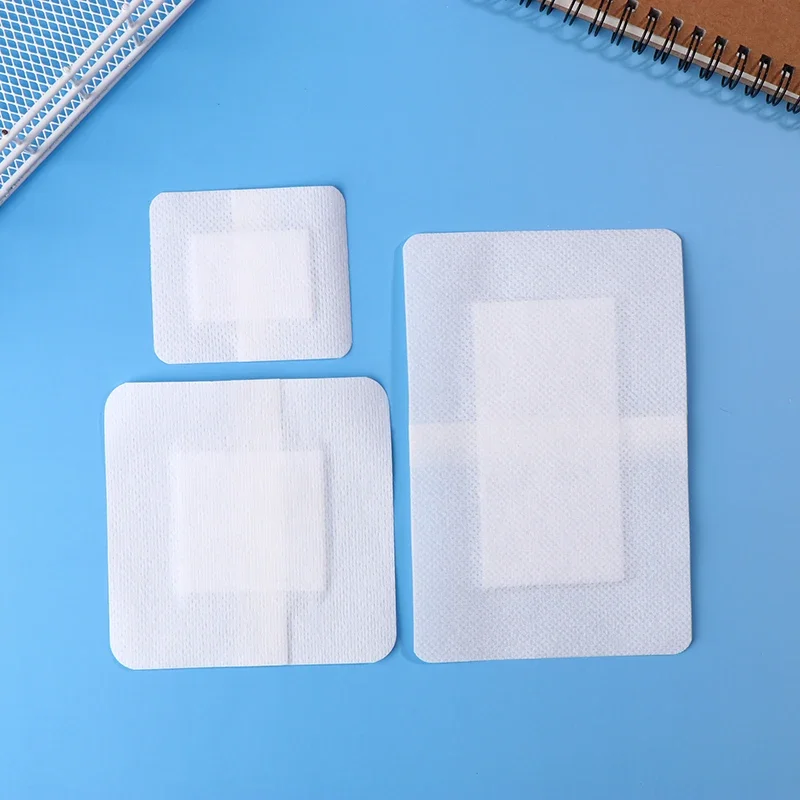 

10Pcs Wound Dressings Breathable Edge Gauze Pads Soft Non-woven Bandages Self-adhesive Wound Dressings Outdoor Elastic Tape