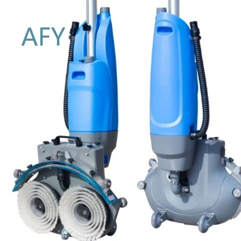 New Mini Double Brush Washing Machine for Home Hotel Cleaning Towing Suction Three in One Floor Scrubber for Commercial Use