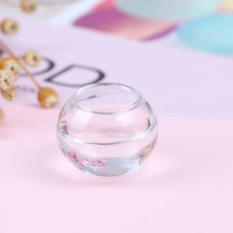 1x Dollhouse Miniature Mini Fish Tank Mini Glass Bowl Doll House Accessories