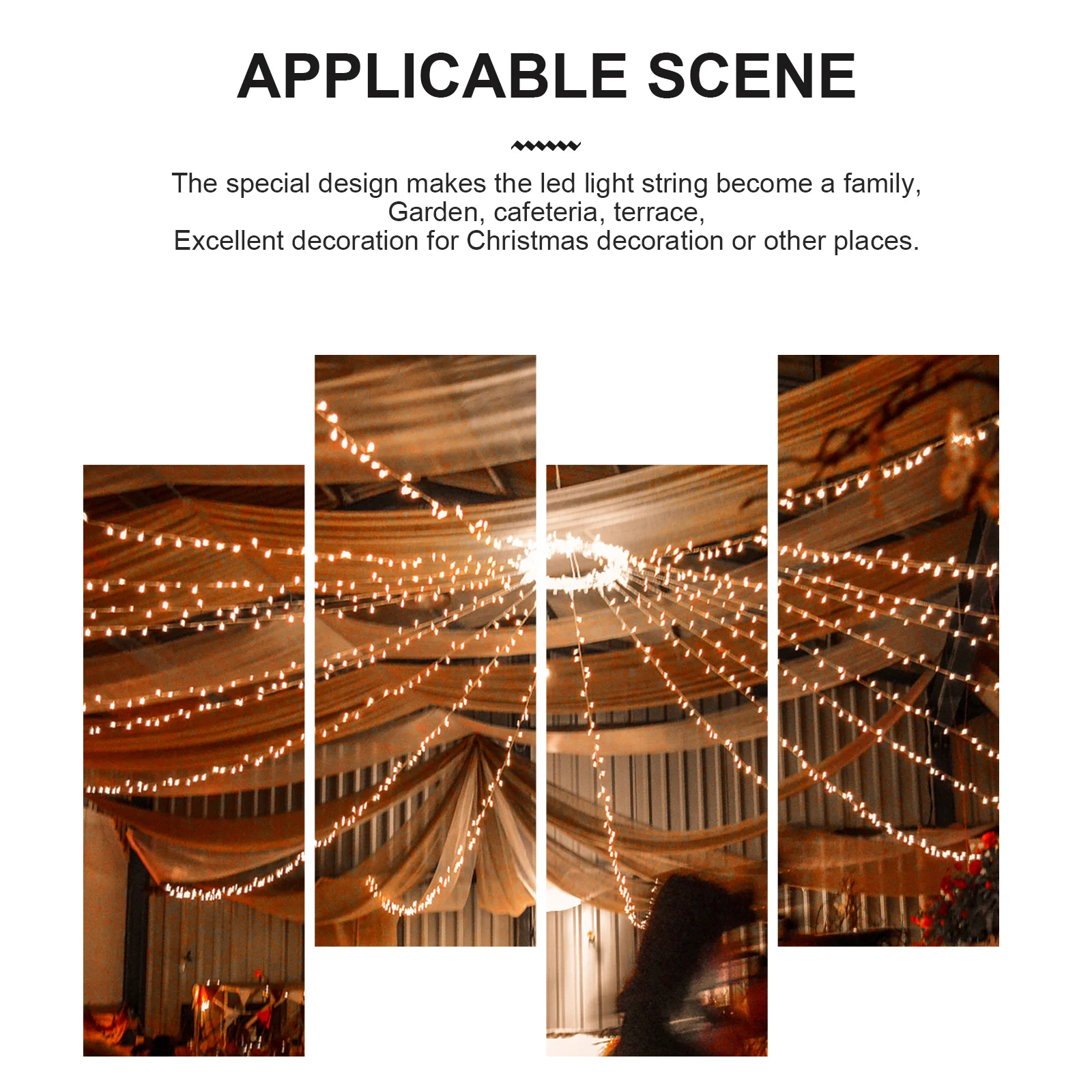 عيد الميلاد ضوء سلسلة Led مصباح للزينة للحزب عطلة الديكور إضاءة احتفالية توفير الدافئة
