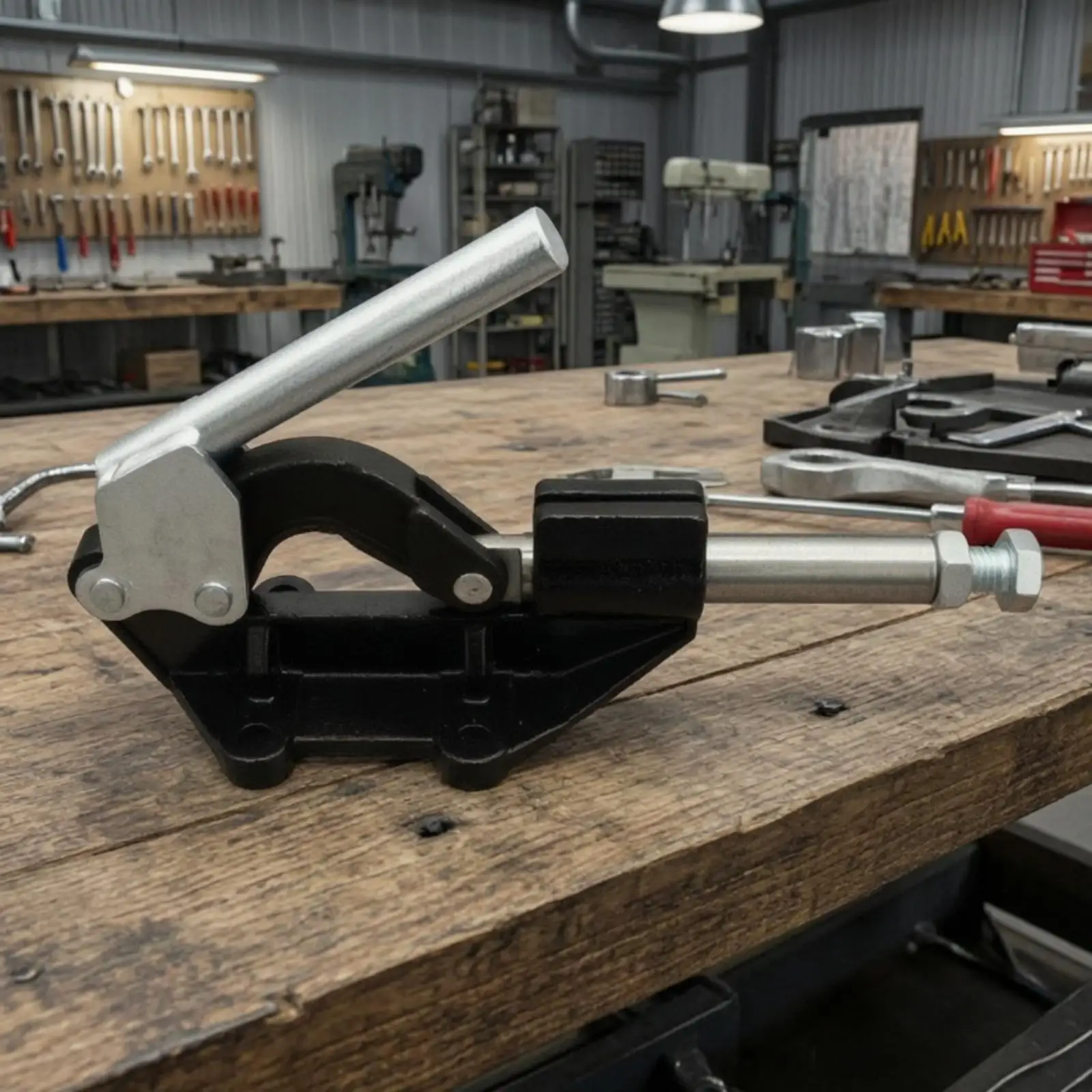 Heavy Duty Fixture Clamp Push Pull 30513 Toggle Action Quick Loading Galvanized Iron Workholding 76mm Stroke for Workshop Jig