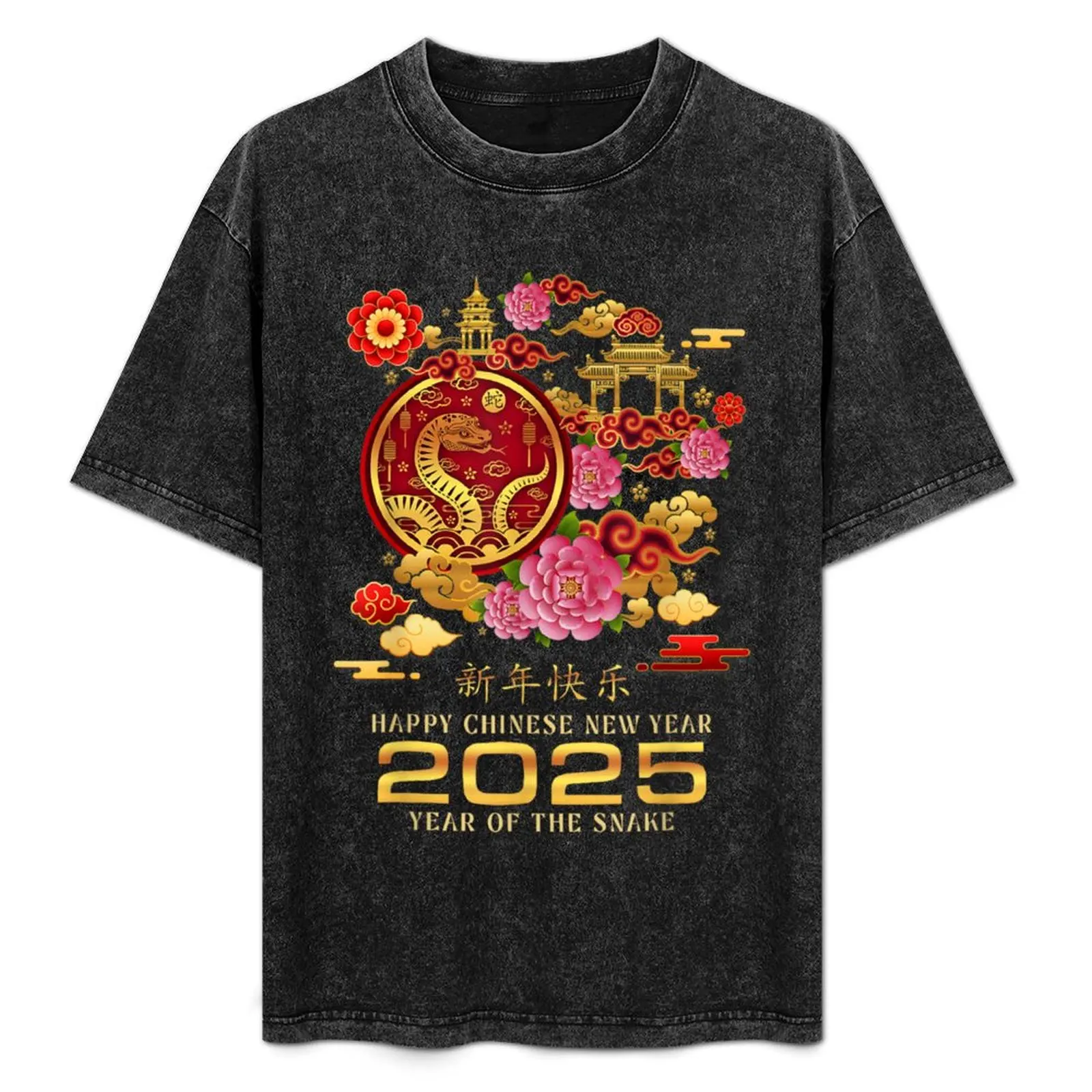 

YEAR OF THE SNAKE 2025 T-Shirt Big Size Daily Wear T-Shirt