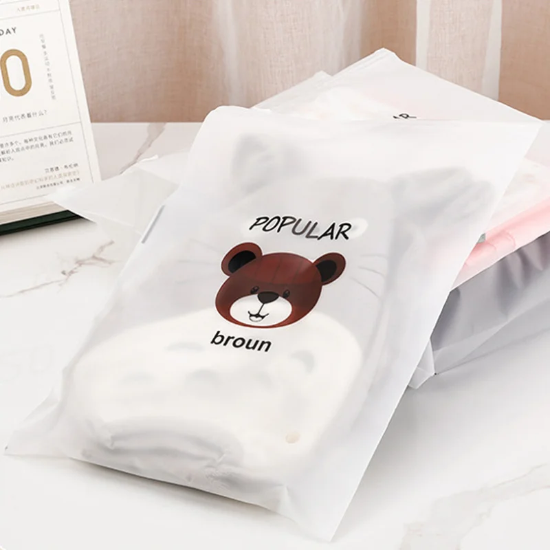 20 00piece.Custom.Customize Logo Plastic Package Eco Friendly Cpe Frosted Ziplock Clothes Packaging Garment Clothing Bl