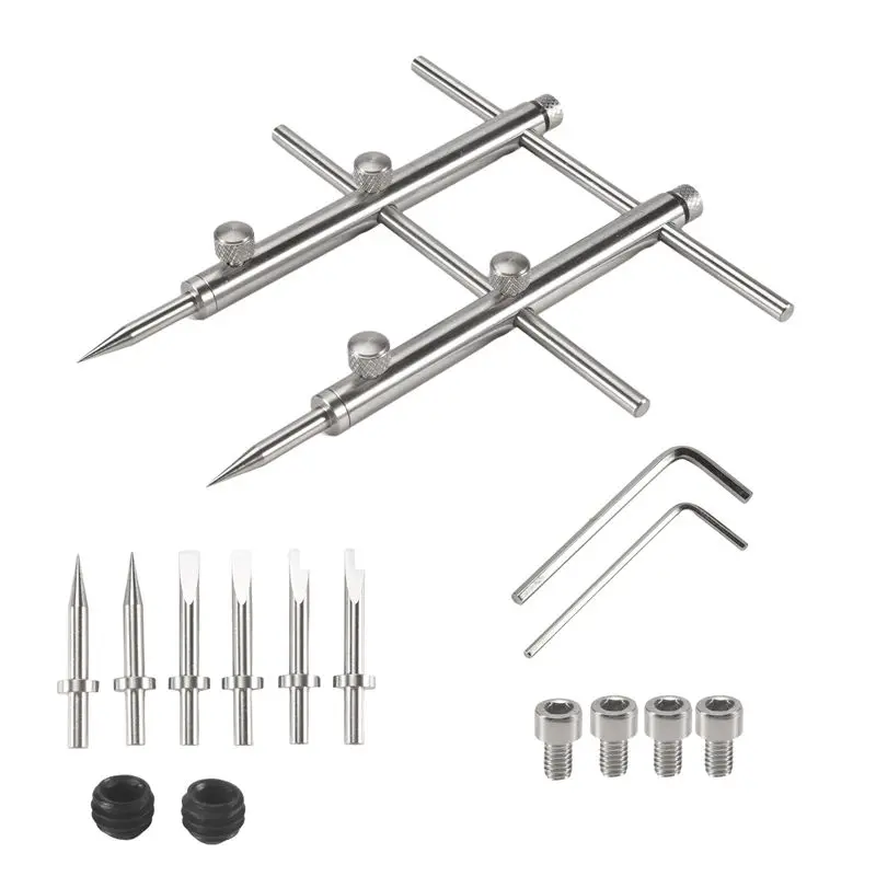 ABAN Camera Lens Openning Repairing Tool Kit 10-100Mm Lens Repair Set With 3 Tips 6 Screws 2 Hexagon Wrench For DSLR Camera