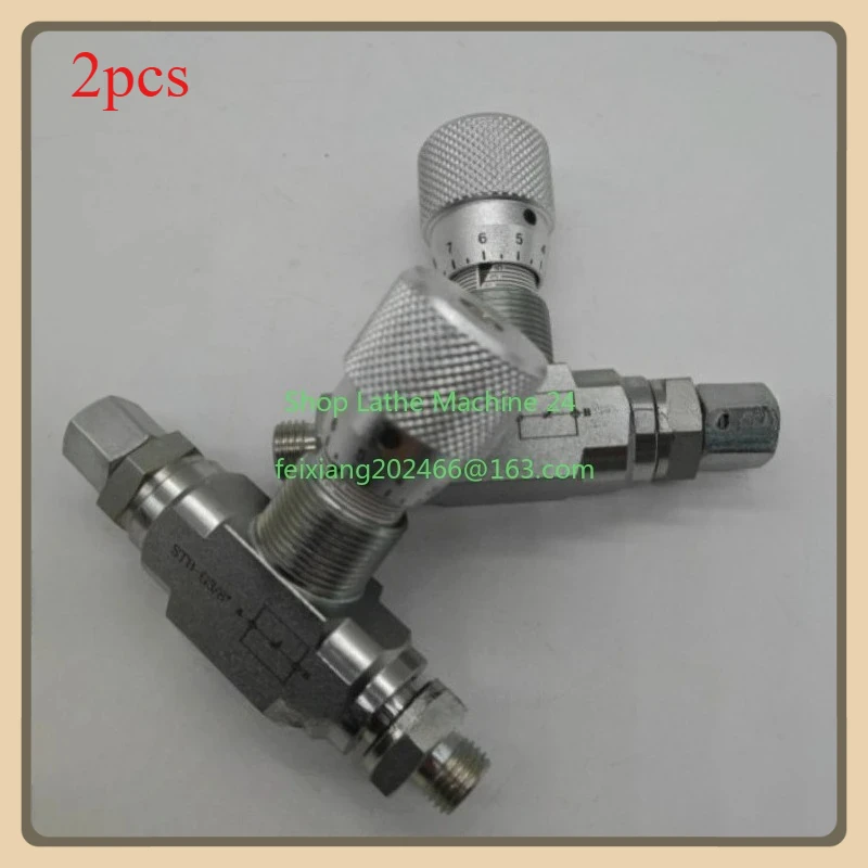 

2pcs Hot Sell Flow Control bidirectional hydraulic restrictor valve STB-G3/8 W /L08 connector