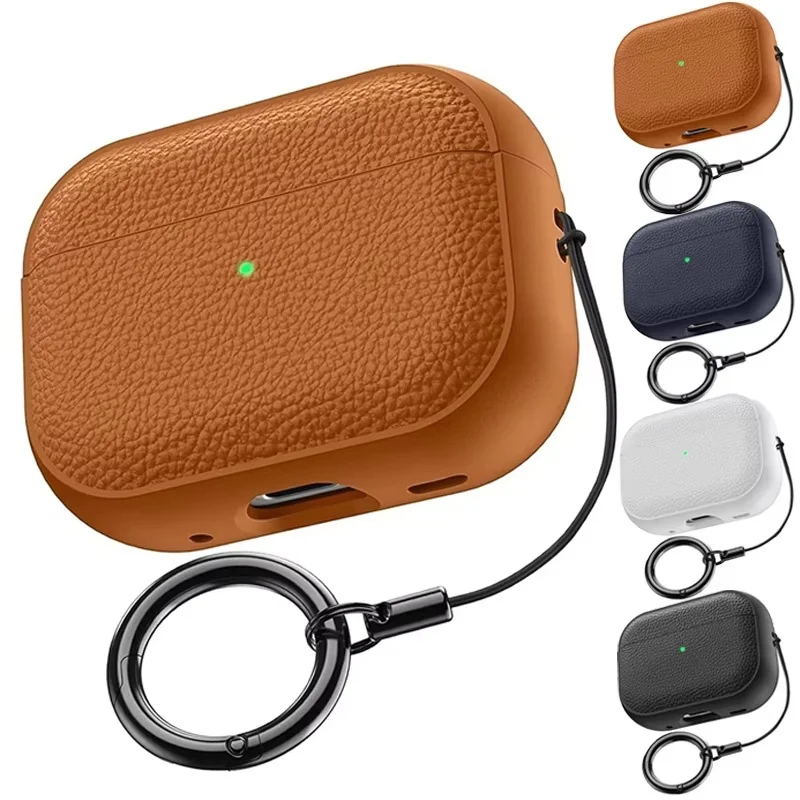 Protective Case For AirPods 4 3 2 1 Pro 1st 2nd Gen TPU Bluetooth Earbuds Earphones Shockproof Shell With Keychain Accessories