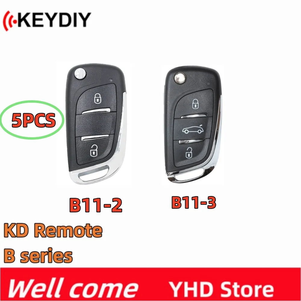 

5pcs/lot KEYDIY B11-2/3 KD Remote Control Universal 2/3 Button Car Remote Key for KD900/KD-X2 Tool /mini KD