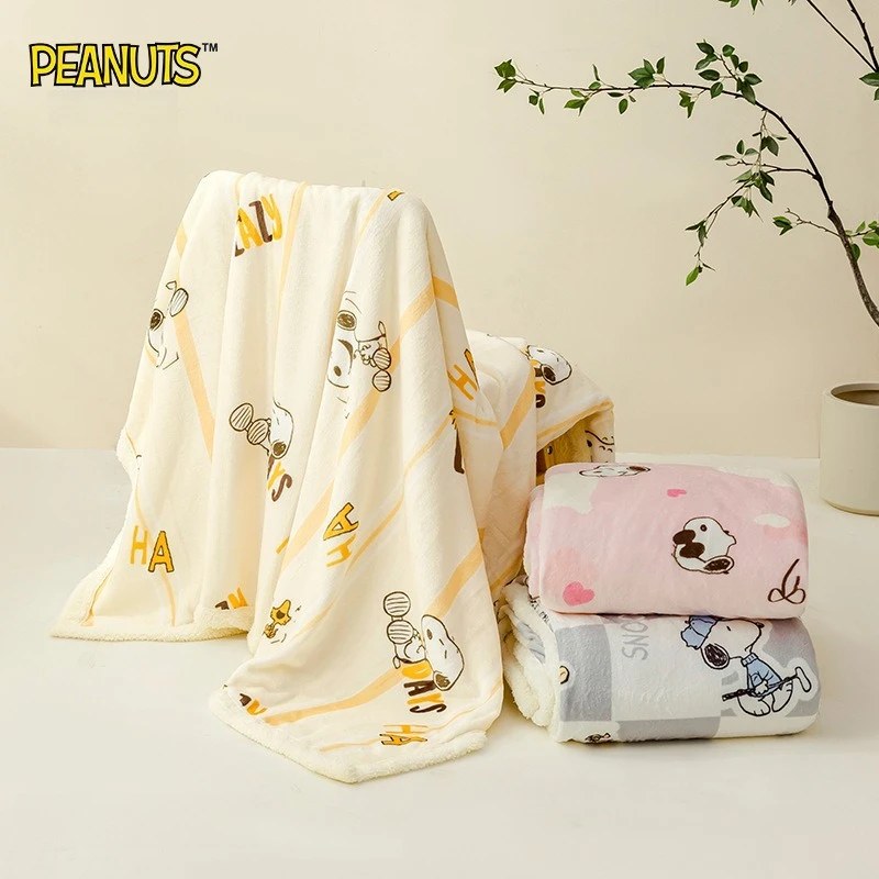 coperta-spessa-snoopy-2026-cartone-animato-giapponese-kawaii-multiuso-calda-per-l'inverno-delicata-sulla-pelle-antistatica-regalo-raffinato