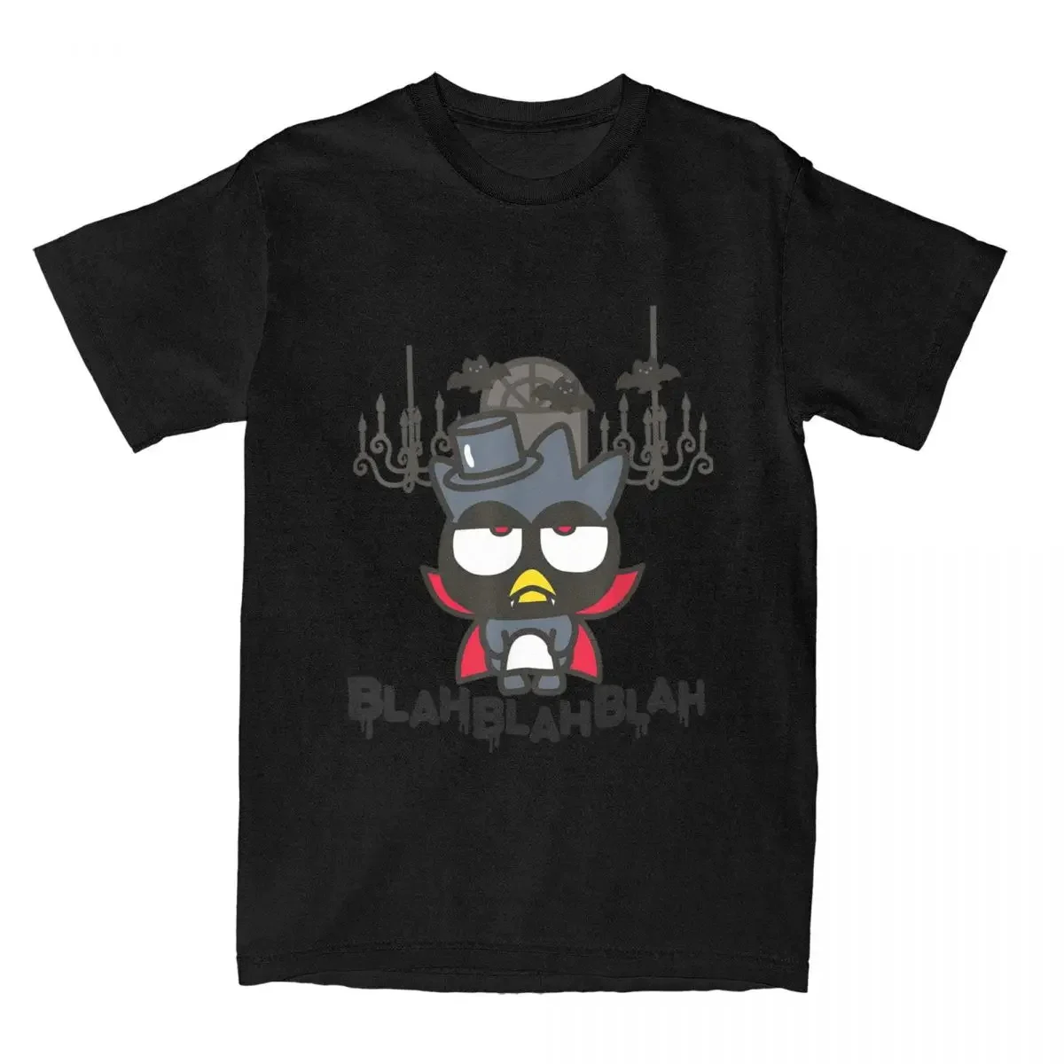 Badtz Maru Halloween T Shirts Harajuku Funny Cartoon Men Women Pure Cotton T-Shirts Vintage Short Sleeve Streetwear Unisex Tops