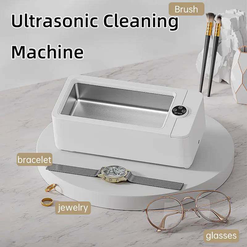 350ml Ultrasonic Cleaning Machine,High Frequency Vibration Washing Tool,Portable Watch Jewelry Glasses Cosmetic Brush Cleaner