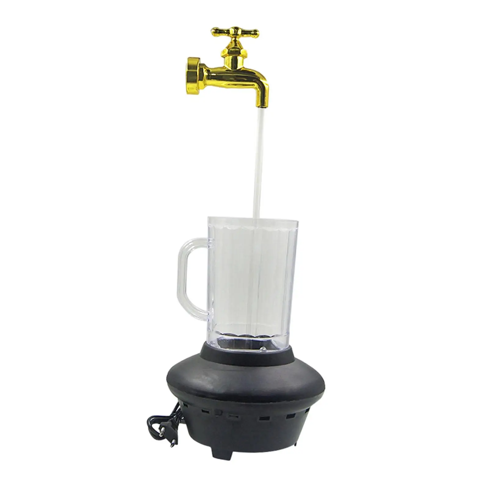 Water Spigot DIY Art Decor Flowing Spout Cascade Pond Fountain Relaxing Outdoor Tabletop for Room