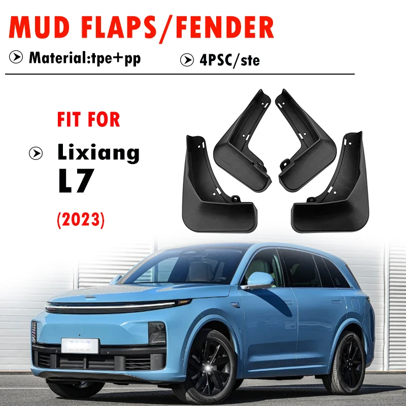 

FOR LIXIANG L7 2023 Mudguard Fender Mud Flap Guards Splash Mudflaps Car Accessories Front Rear 4pcs