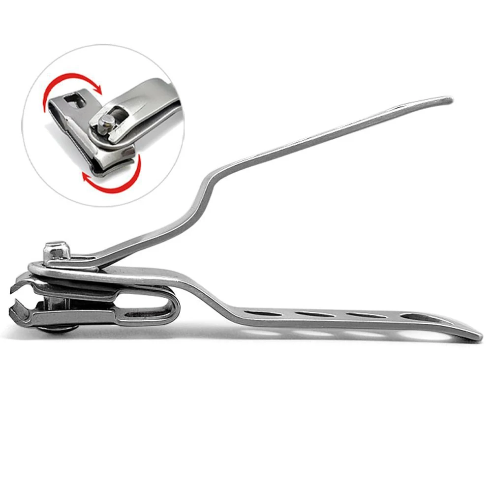 

4PCS Rotating Clippers Stainless Nail Clippers Steel Manicure Tools Nail Cutters Files Durable Daily Use Gifts