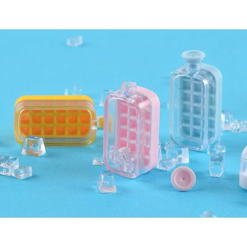 1 セット人形アクセサリーミニチュアドールハウスミニアイスキューブボトルモデルおもちゃシミュレーションアイスグリッドアイスカップ装飾品