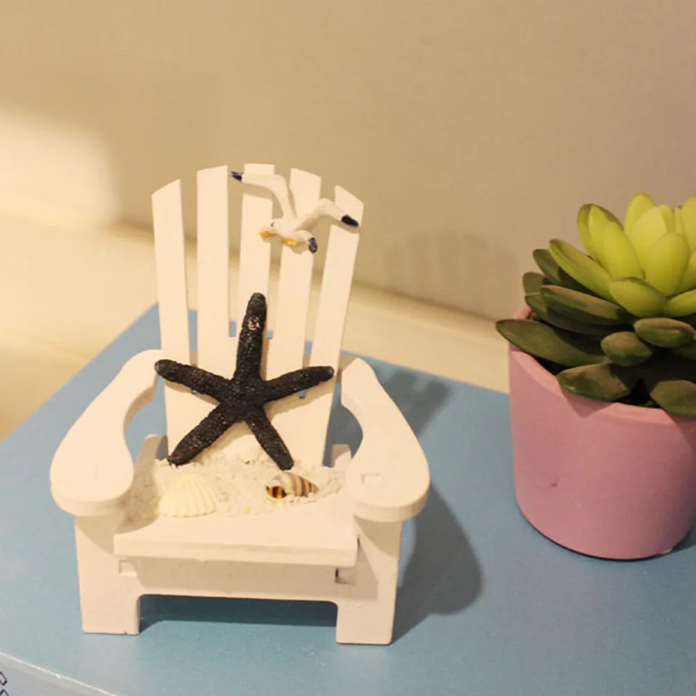 Beach Chair Decoration Decorations Ornament Coastal Accents Tabletop Toy Bathroom Themed Bamboo