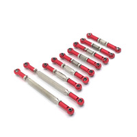 For WLtoys 1/12 12423 12427 12428 12429 FY RC Car Metal Adjustable Pull Rod Upgrade Steering Linkage Assembly
