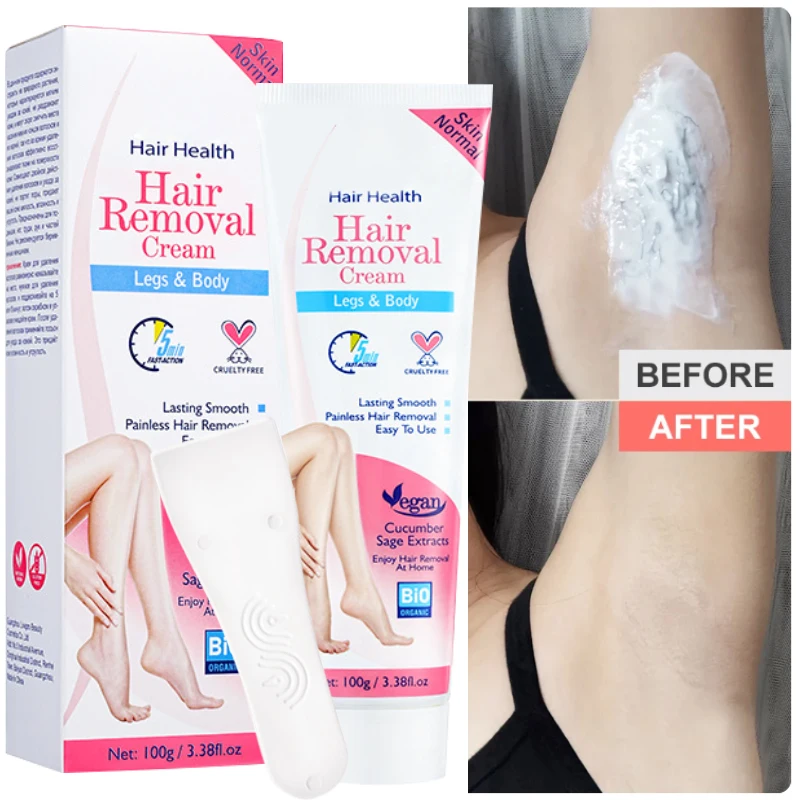 Women Men Body Face Painless Hair Removal Cream Intimate Areas Depilatory Underarm Upper Lip Hair Remover Beauty Products 100g