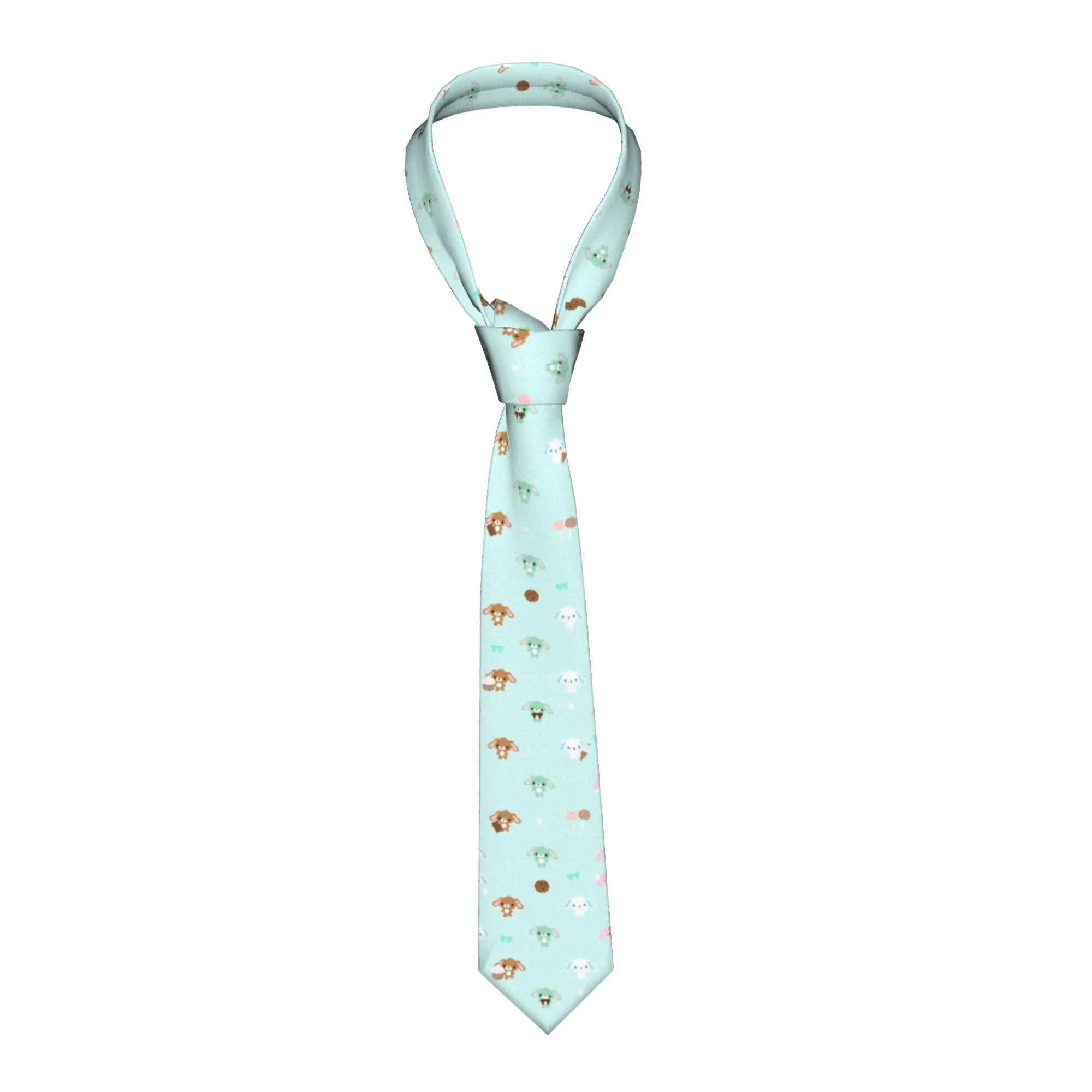 Necktie S-Sugarbunnys Cute Cartoon Unisex Casual Polyester 8 cm Classic Neck Ties  for Men Shirt Accessories Cravat Wedding Gift