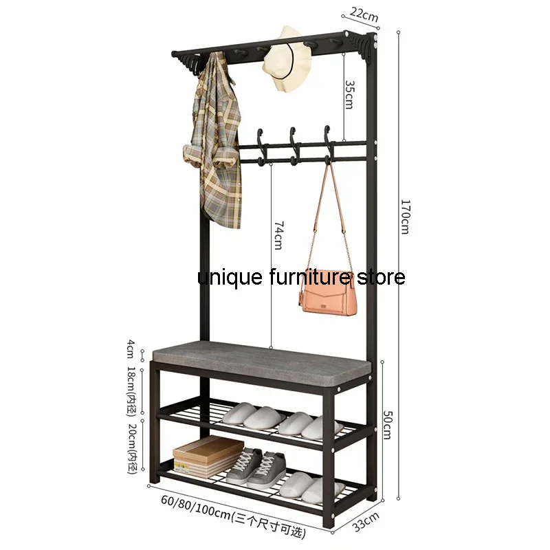 Modern Hanging Metal Coat Racks Rack Shoe Shelves Luxury Entrance Hall Coat Rack Storage Hallway Guarda Roupa Home Furniture