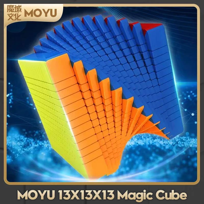 MoYu MFJS MeiLong 13 13x13 Cubo de velocidad mágica sin pegatinas juguetes profesionales Meilong 13x13 Cubo mágico rompecabezas