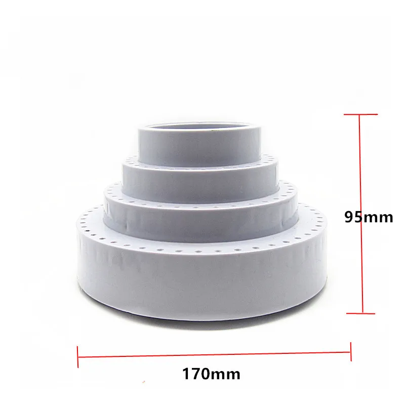 Circular 360 ° rotating storage box with three layers of plastic jewelry DIY drill bit storage tool