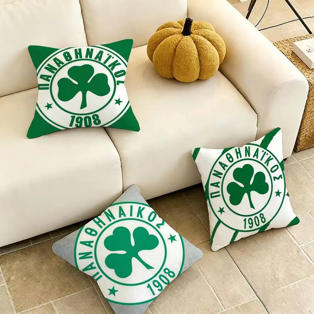 Art P-Panathinaikos Athens-PA Pillow Case Square Double-Sided Sofa Cushion Cover Bedroom Bedside Pillow Gift