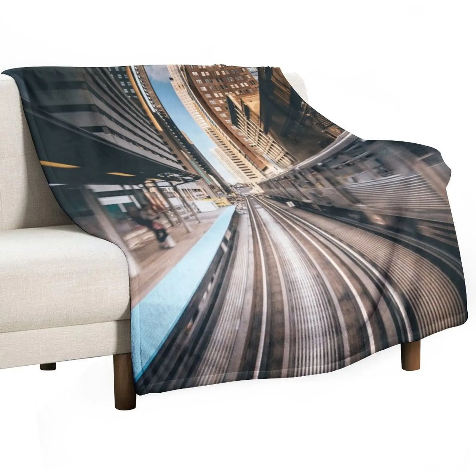 railway station Throw Blanket decorative Blankets For Bed Blankets