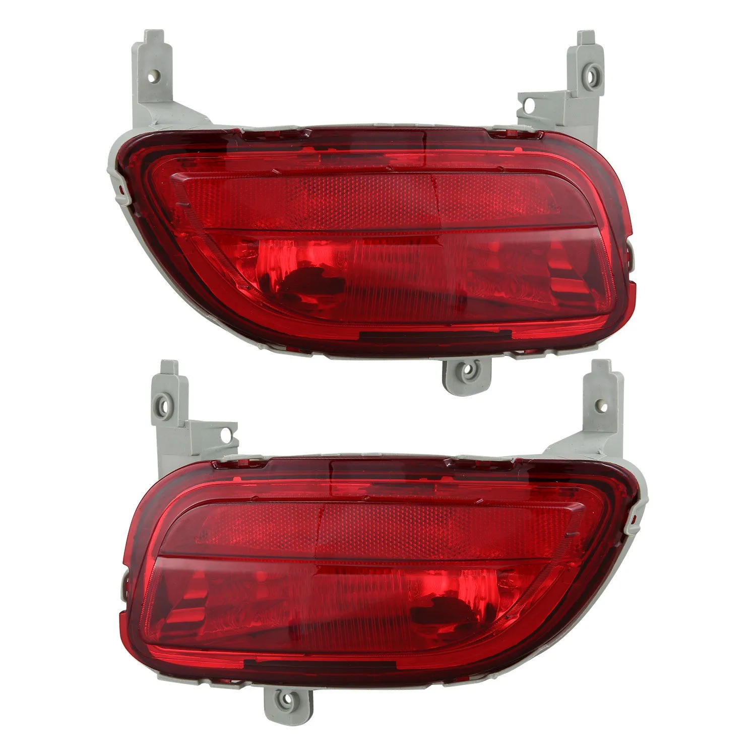 

for Mazda 5 2008-2010 Car Tail Red Reflector Warning Decorative Light Rear Bumper Fog Lamp Without Bulb Brake Stop