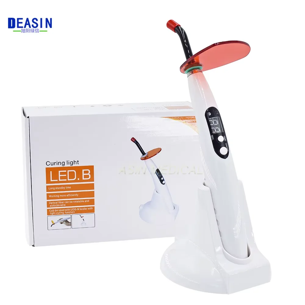 1Set Dental LED Wireless Curing Light Curing Machine Resin Curing Dentist Tool Equipment Cordless US/EU Plug 110V-220V