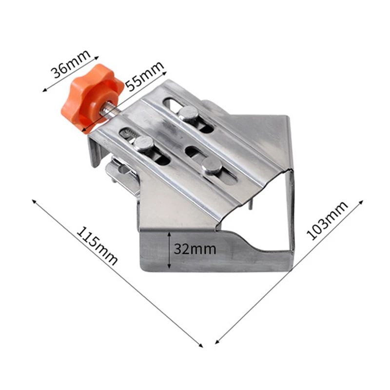 Abrazadera de posicionamiento rápido de carpintero para empalme de Panel de madera, Clip de fijación de ángulo recto de 90 grados, abrazadera de ángulo recto, cerrada