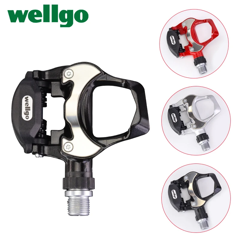 Wellgo R301 Road Bike Pedals Look Keo Compatible Bearings Clipless Pedales Automaticos Bicicleta Self-locking Bicycle Pedals