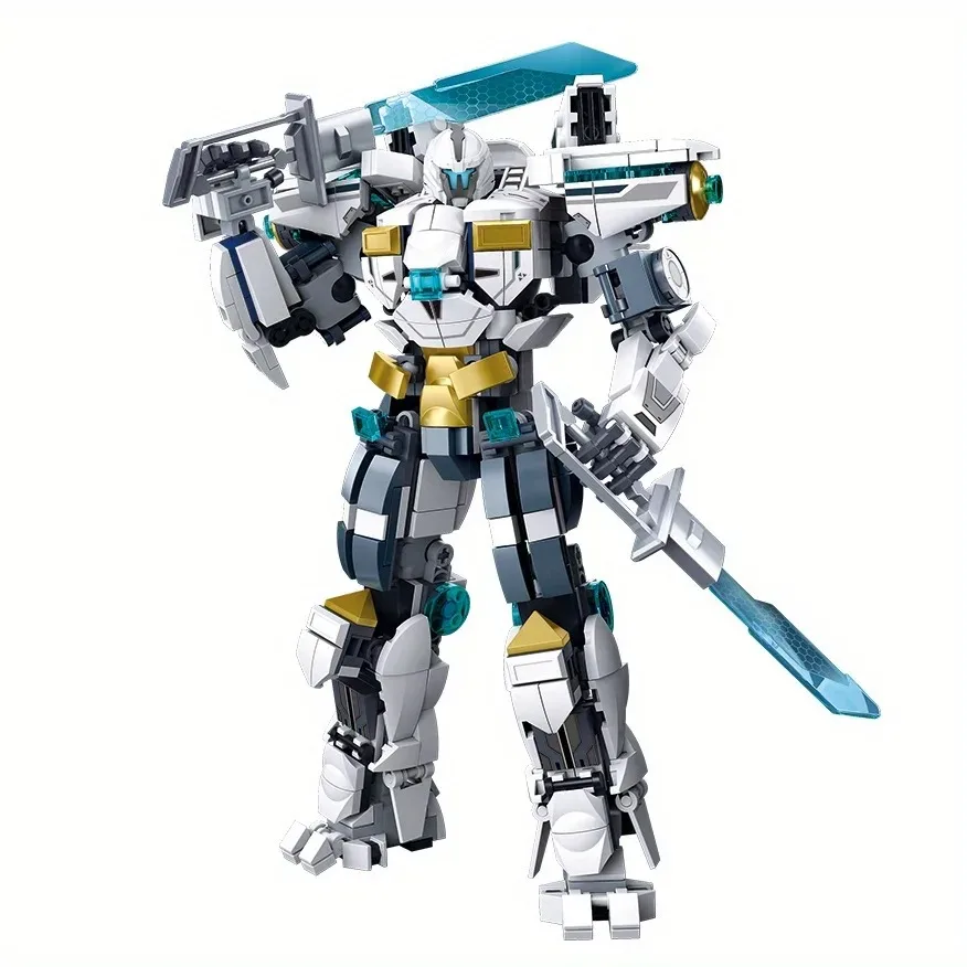 Witte Voogd Robot Krijger Bouwstenen-Mech Assembleren Educatief Speelgoed-Perfect Kerstcadeau Voor Kinderen! 561Pcs