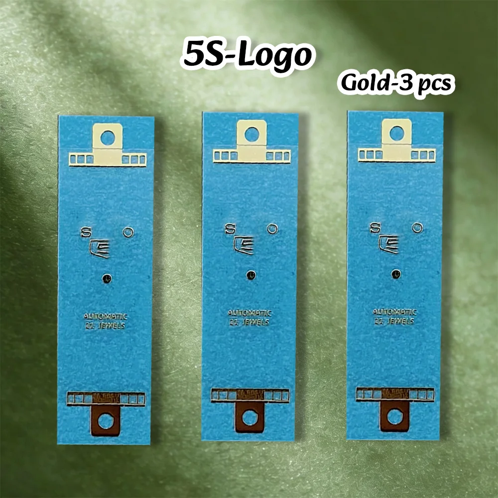NH S Logo Neuer 3D-Metall-Logo-Aufkleber, geeignet für 27–30 mm flache Zifferblätter, vierfarbiger Aufkleber, Zubehör für die Modifikation von Uhren