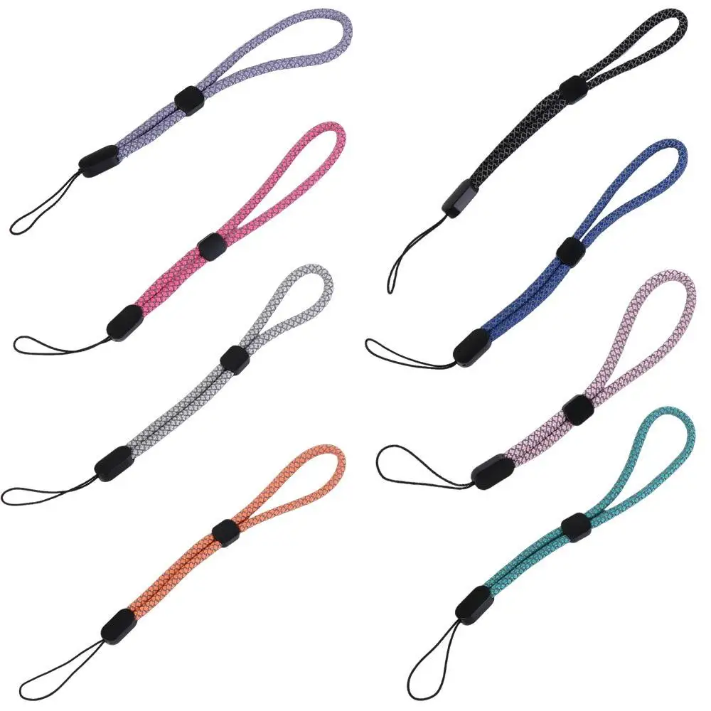Fluorescent Cell Phone Strap Adjustable Wrist Straps Mobile Phone Chain Anti-lost Hanging Rope Phone Wrist Lanyard Keychains