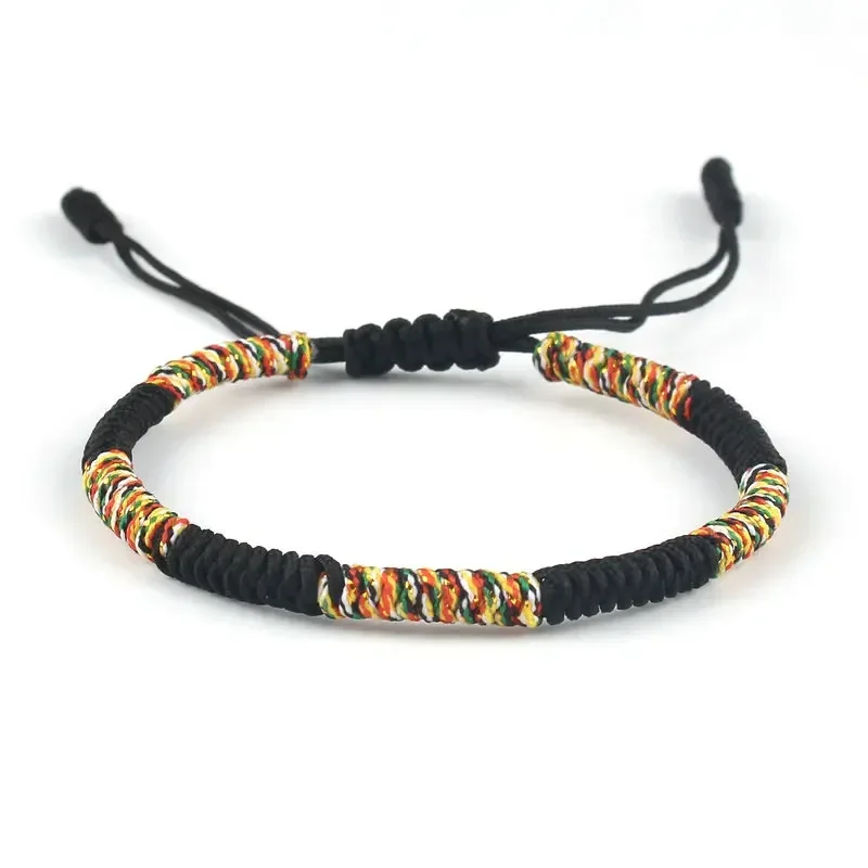 Tibetan Buddhism Lucky Bracelet Unisex Braided Adjustable King Kong Knot Red String Bracelets for Men Women Couple Pulsera