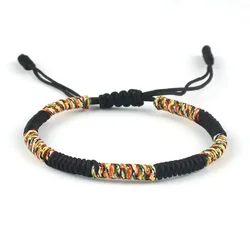 Tibetan Buddhism Lucky Bracelet Unisex Braided Adjustable King Kong Knot Red String Bracelets for Men Women Couple Pulsera