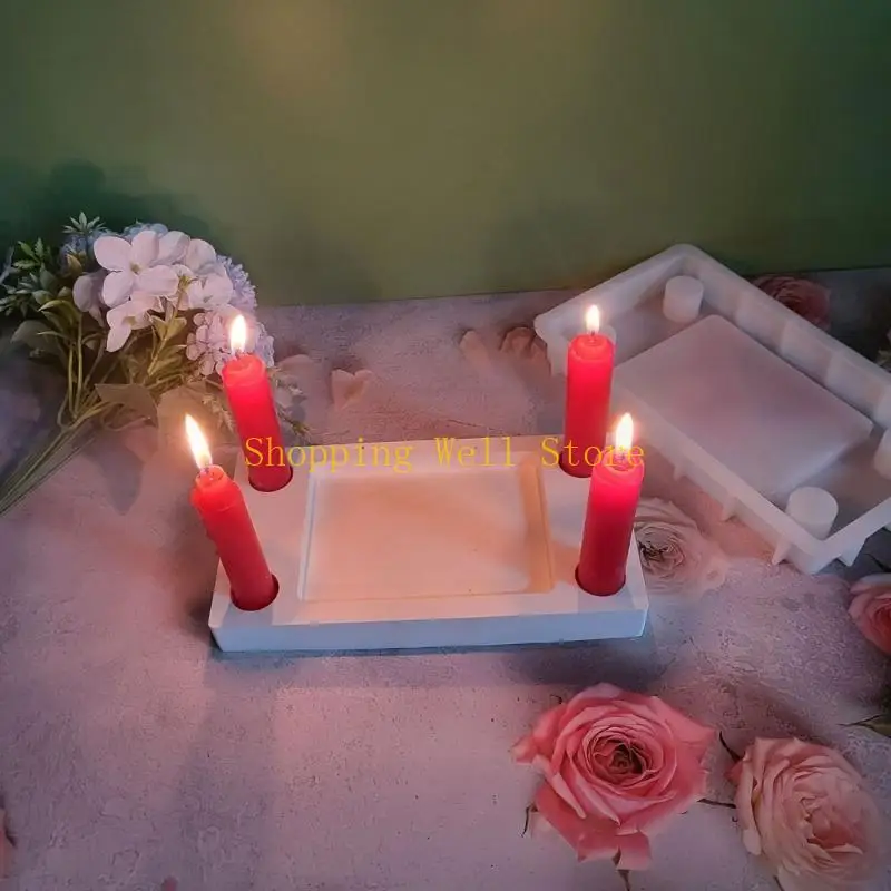 

KX4B Формы для основания свечей на 4 отверстия для подсвечника своими руками