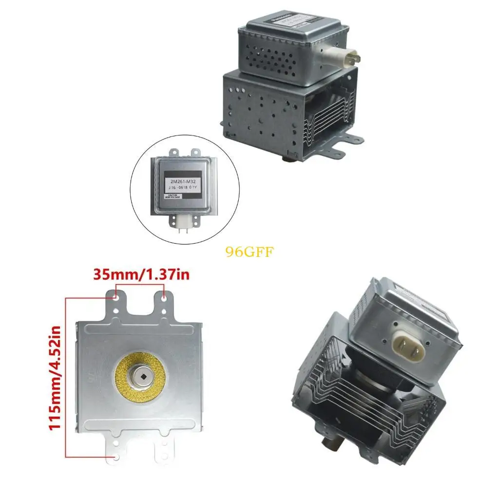 

96GF Microwave Generator 2M261-M32 Microwave Magnetron 2M261-M32 Microwave Emitter Metal Texture for Kitchen Appliances