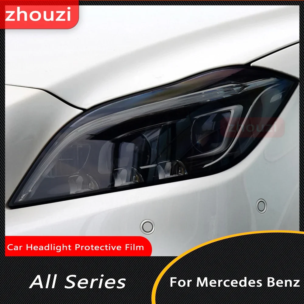 

Car Headlight Protective Film Smoked Black TPU Lamp Sticker For Mercedes Benz W177 W176 W205 W206 C117 C118 X156 C253 W213 W218