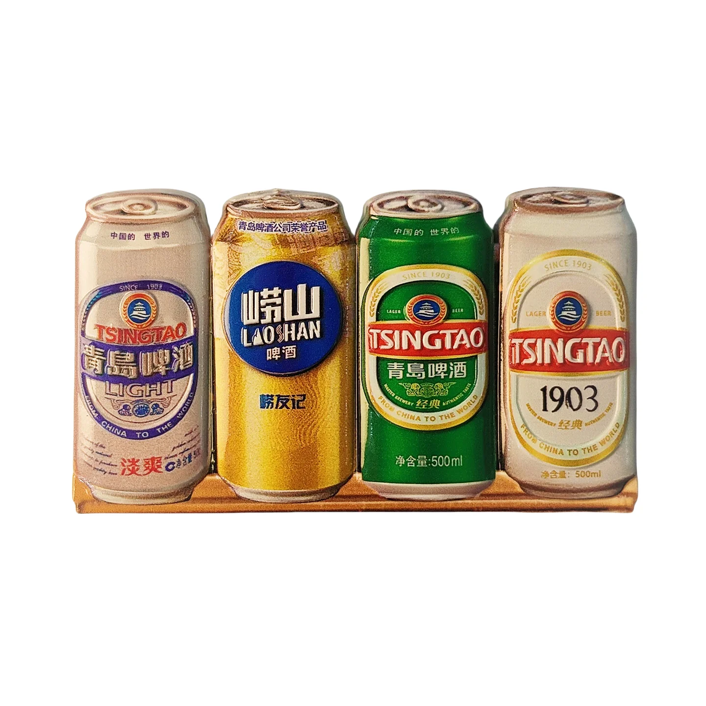 الصين، شاندونغ، تشينغداو، البيرة المعلبة، نموذج، مجسمة ثلاثية الأبعاد، هدايا تذكارية للسياحة، لوحة من الراتنج، ديكور المنزل، مغناطيس الثلاجة #5